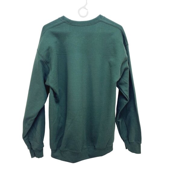 Green Soni Lu Christmas Sweatshirt Unisex With Festive Train Design Size L New - Picture 12 of 12